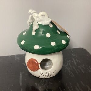 Rae Dunn magic mushroom birdhouse